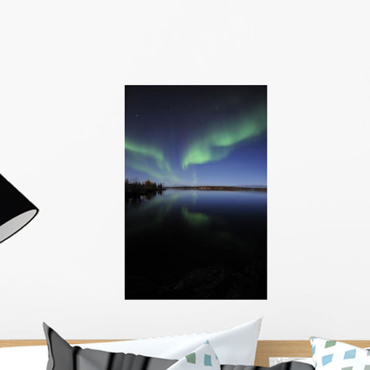 Aurora Borealis over Long Wall Decal Design 4