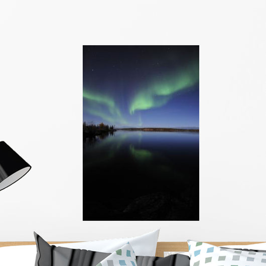 Aurora Borealis over Long Wall Decal Design 4