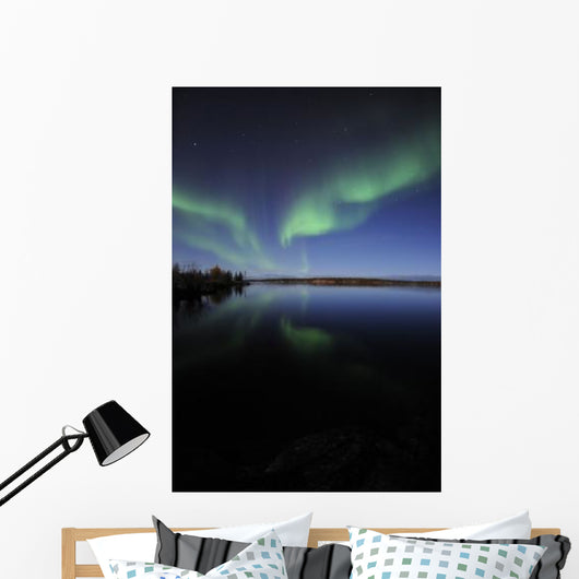 Aurora Borealis over Long Wall Decal Design 4