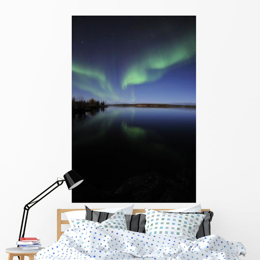 Aurora Borealis over Long Wall Decal Design 4