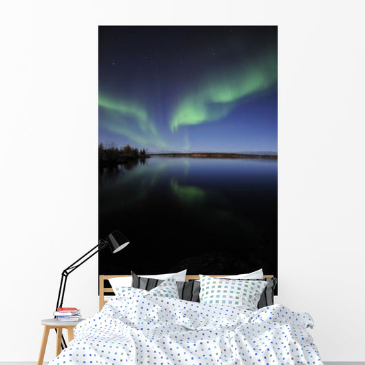 Aurora Borealis over Long Wall Decal Design 4