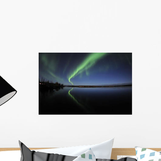 Aurora Borealis over Long Wall Decal Design 3