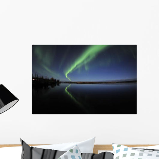 Aurora Borealis over Long Wall Decal Design 3