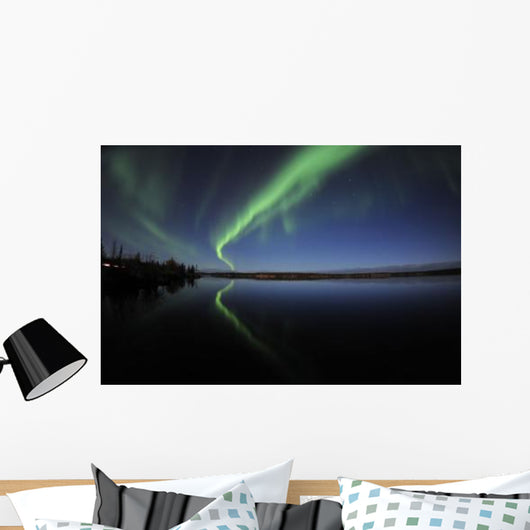 Aurora Borealis over Long Wall Decal Design 3