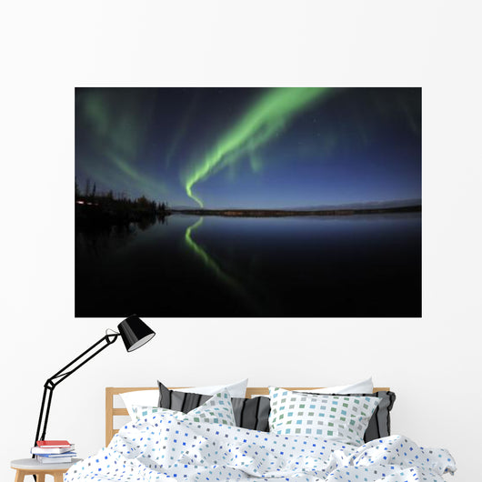 Aurora Borealis over Long Wall Decal Design 3