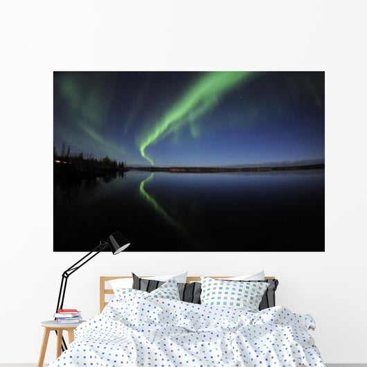 Aurora Borealis over Long Wall Decal Design 3