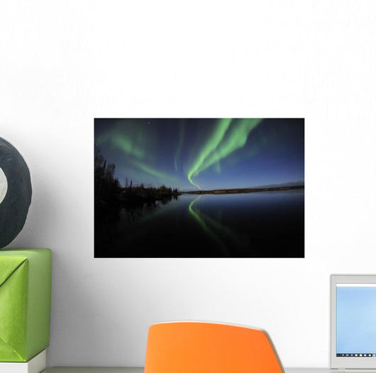 Aurora Borealis over Long Wall Decal Design 2