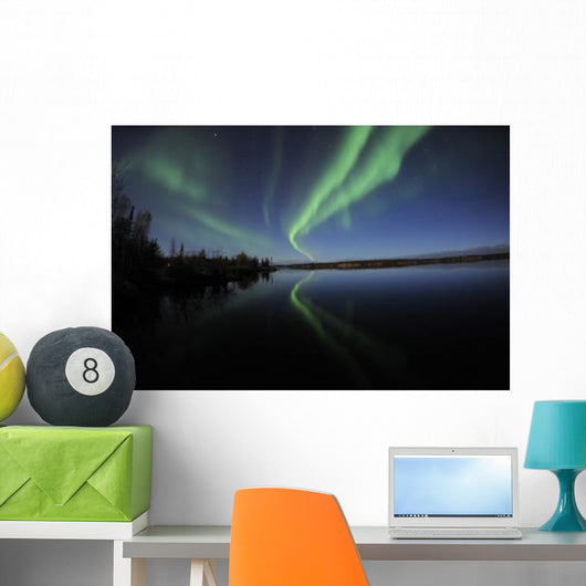 Aurora Borealis over Long Wall Decal Design 2
