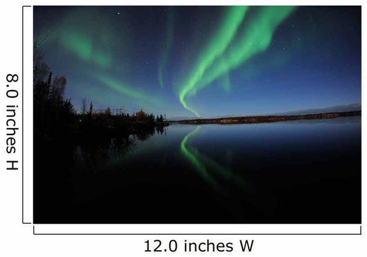 Aurora Borealis over Long Wall Decal Design 2