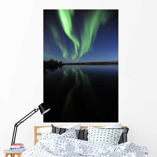 Aurora Borealis over Long Wall Decal Design 7