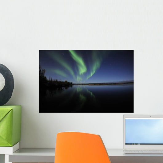 Aurora Borealis over Long Wall Decal Design 5