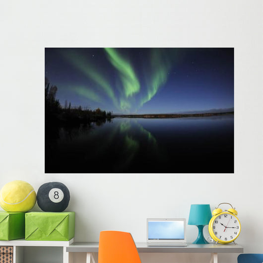 Aurora Borealis over Long Wall Decal Design 5