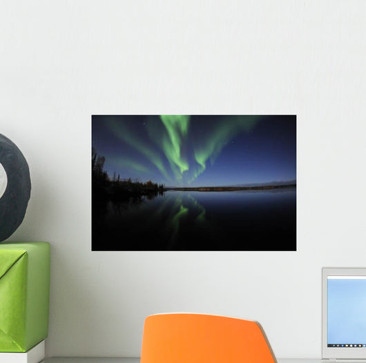 Aurora Borealis over Long Wall Decal Design 4