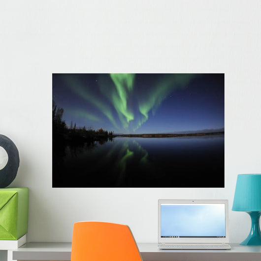 Aurora Borealis over Long Wall Decal Design 4
