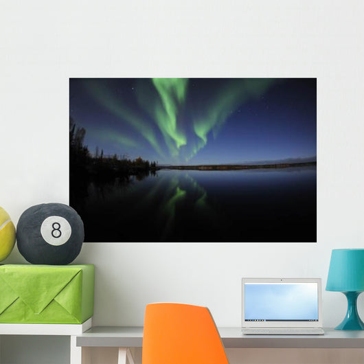 Aurora Borealis over Long Wall Decal Design 4