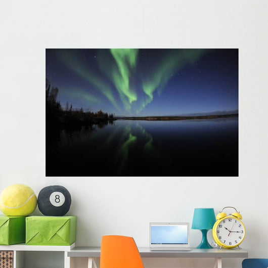 Aurora Borealis over Long Wall Decal Design 4