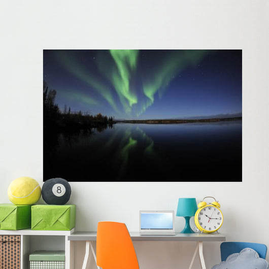 Aurora Borealis over Long Wall Decal Design 4