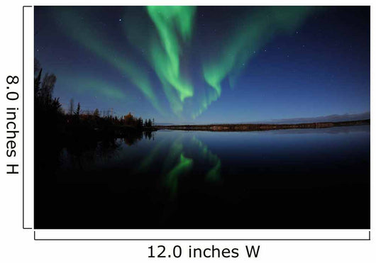 Aurora Borealis over Long Wall Decal Design 4