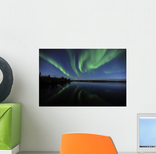 Aurora Borealis over Long Wall Decal Design 3
