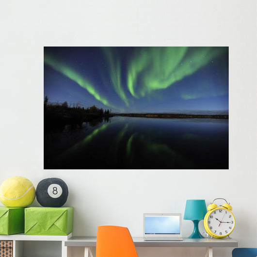 Aurora Borealis over Long Wall Decal Design 3