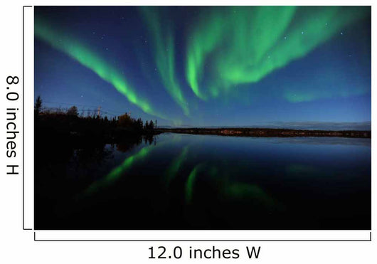 Aurora Borealis over Long Wall Decal Design 3