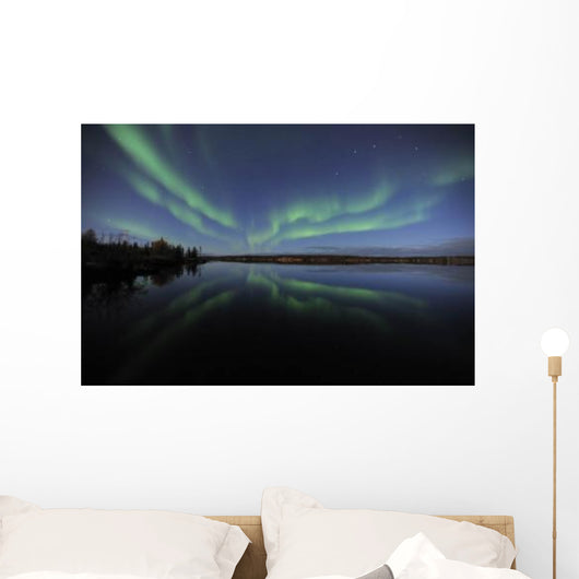 Aurora Borealis over Long Wall Decal Design 2