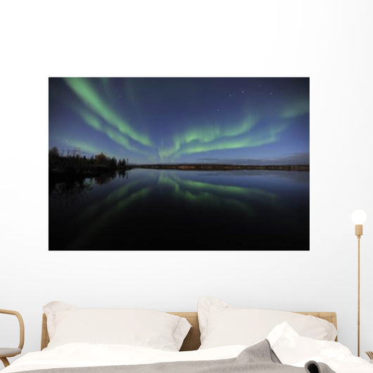 Aurora Borealis over Long Wall Decal Design 2
