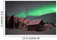 Aurora Borealis over Cabin Wall Decal Design 4