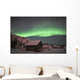 Aurora Borealis over Cabin Wall Decal Design 3