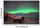 Aurora Borealis over Cabin Wall Decal Design 3