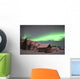 Aurora Borealis over Cabin Wall Decal Design 2