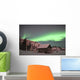 Aurora Borealis over Cabin Wall Decal Design 2