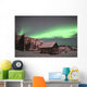 Aurora Borealis over Cabin Wall Decal Design 2