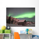 Aurora Borealis over Cabin Wall Decal Design 2