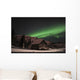 Aurora Borealis over Cabin Wall Decal