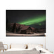 Aurora Borealis over Cabin Wall Decal