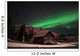 Aurora Borealis over Cabin Wall Decal
