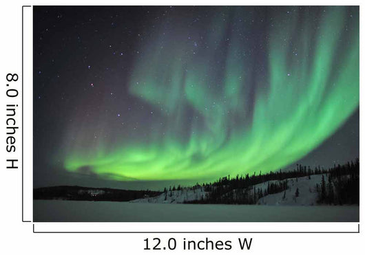 Aurora Borealis over Prosperous Wall Decal Design 3