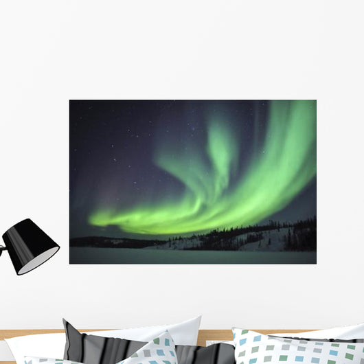 Aurora Borealis over Prosperous Wall Decal Design 2