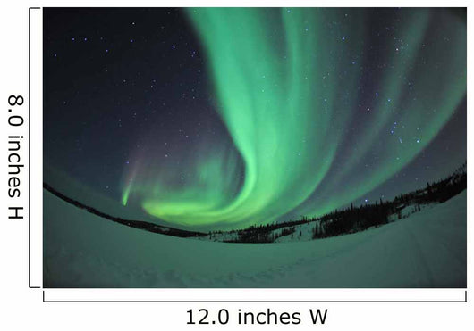 Aurora Borealis over Prosperous Wall Decal Design 1