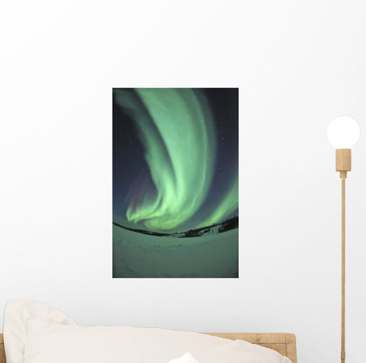 Aurora Borealis over Prosperous Wall Decal