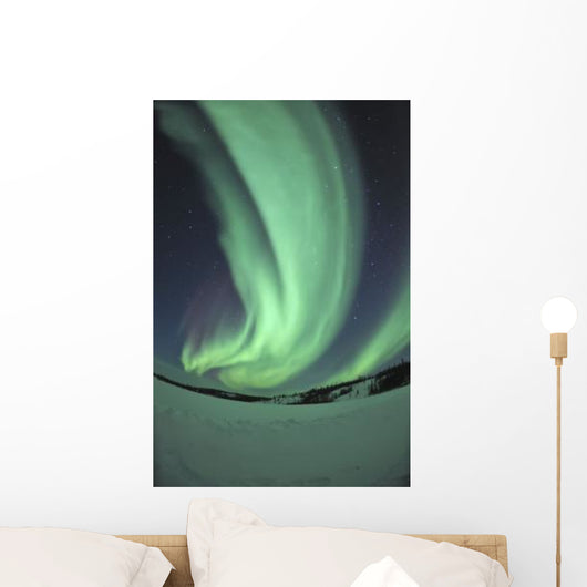 Aurora Borealis over Prosperous Wall Decal