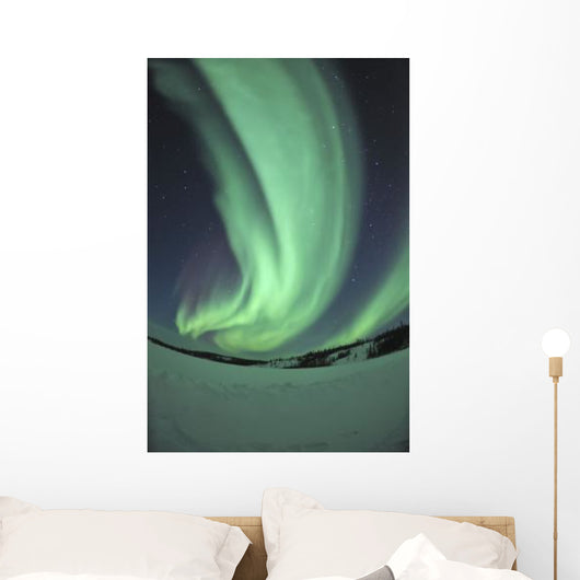 Aurora Borealis over Prosperous Wall Decal