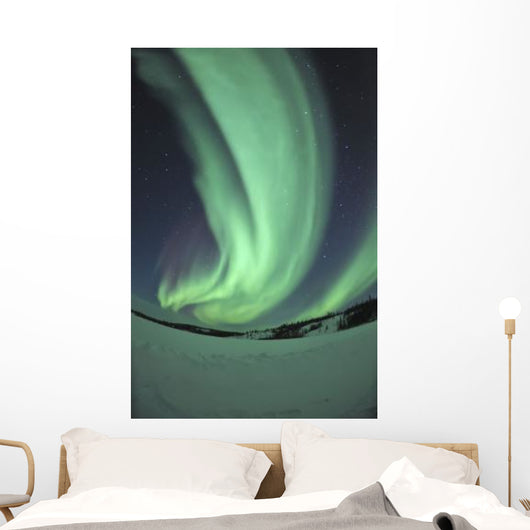 Aurora Borealis over Prosperous Wall Decal