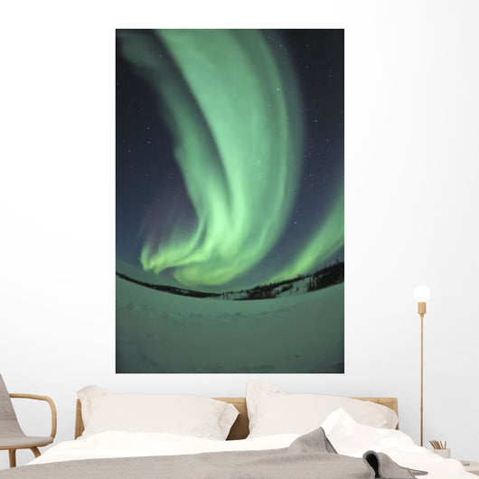 Aurora Borealis over Prosperous Wall Decal