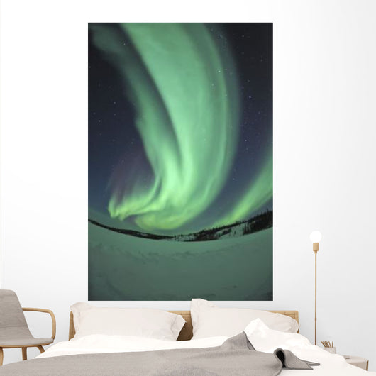 Aurora Borealis over Prosperous Wall Decal