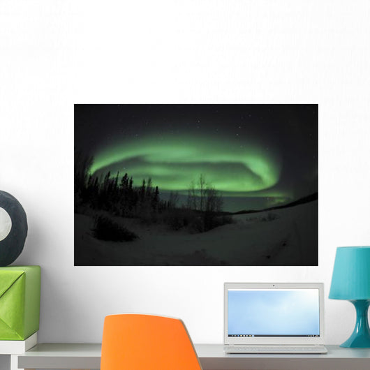 Aurora Borealis over Vee Wall Decal Design 3