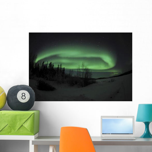 Aurora Borealis over Vee Wall Decal Design 3