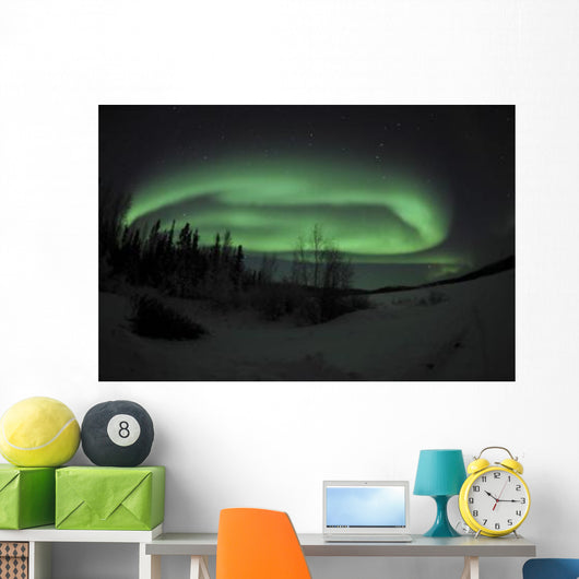 Aurora Borealis over Vee Wall Decal Design 3