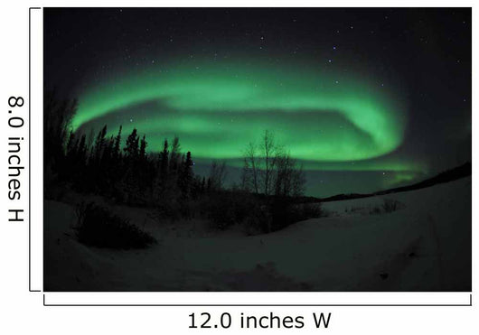Aurora Borealis over Vee Wall Decal Design 3